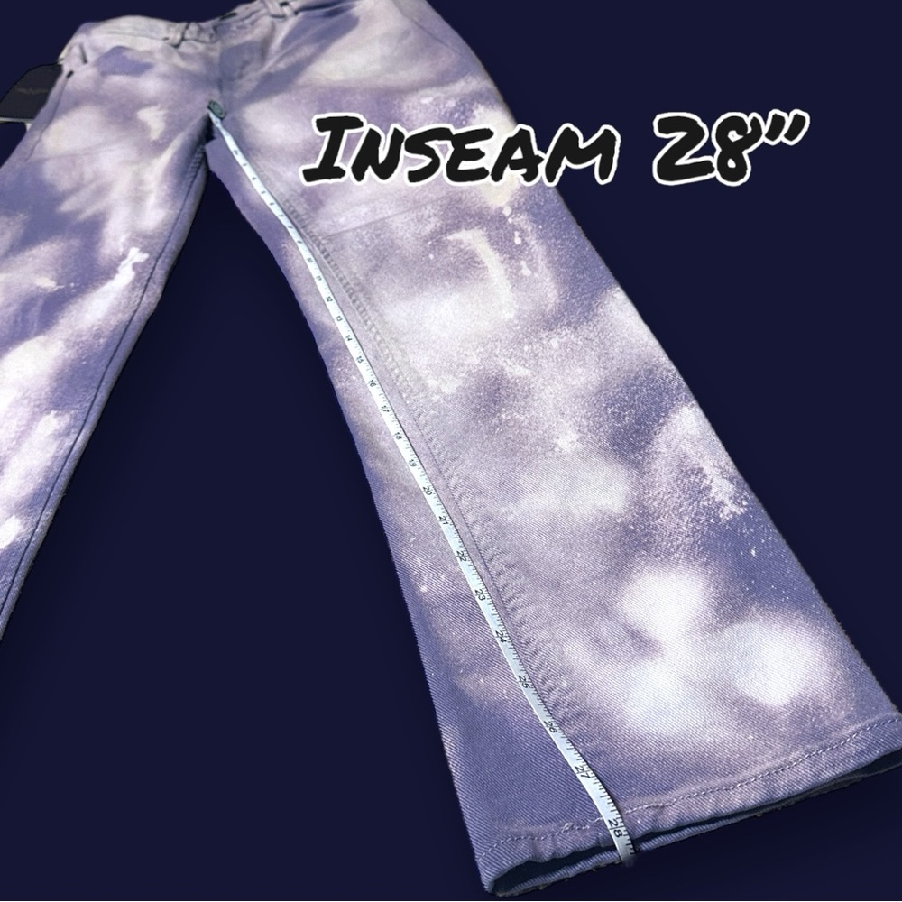 NWT Org Rag&Bone White Cigarette Jeans Now In Lilac Splash,Green Floral. Size 26 - Picture 7 of 15